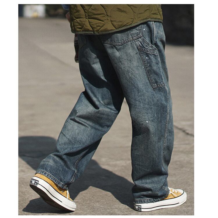 ★INK SPLASH WASH OLD JEANS　　19134