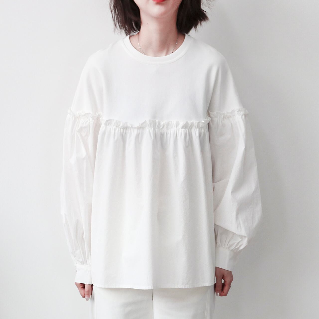 フリルデザイントップス m0020