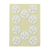 KIYOHARA サンコッコー ゼッケン どめ ランナップ 10個入り WT ホワイト SUN61-30