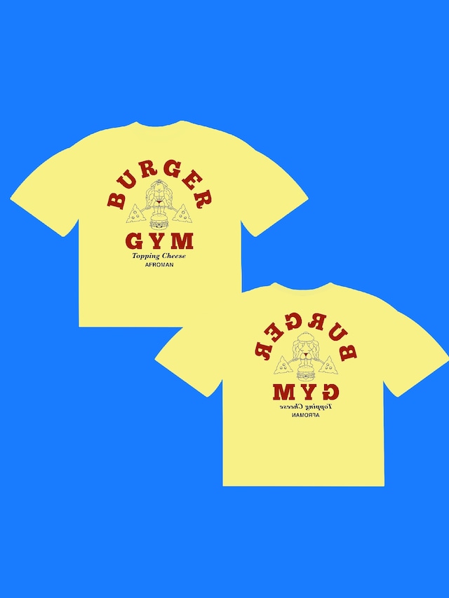 バーガージムTシャツ レトロイエロー