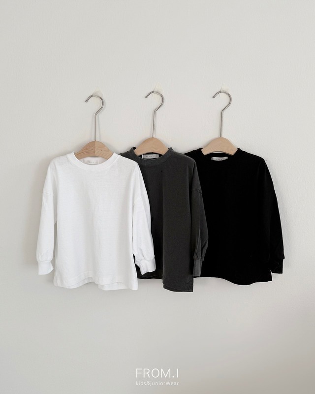 【取寄】from.i｜oversized long sleeve tee｜オーバーフィット長袖T｜S-JL｜kids&jr｜26 autumn