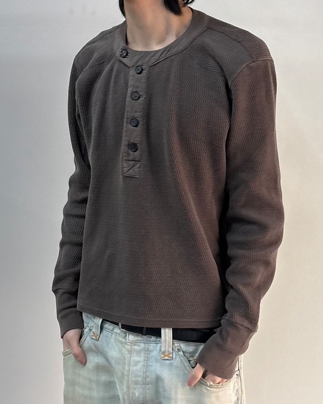 【ripvanwinkle】henry-neck thermal top