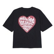 【MILKFED. 】HEART LOGO WIDE S/S TEE【ミルクフェド】