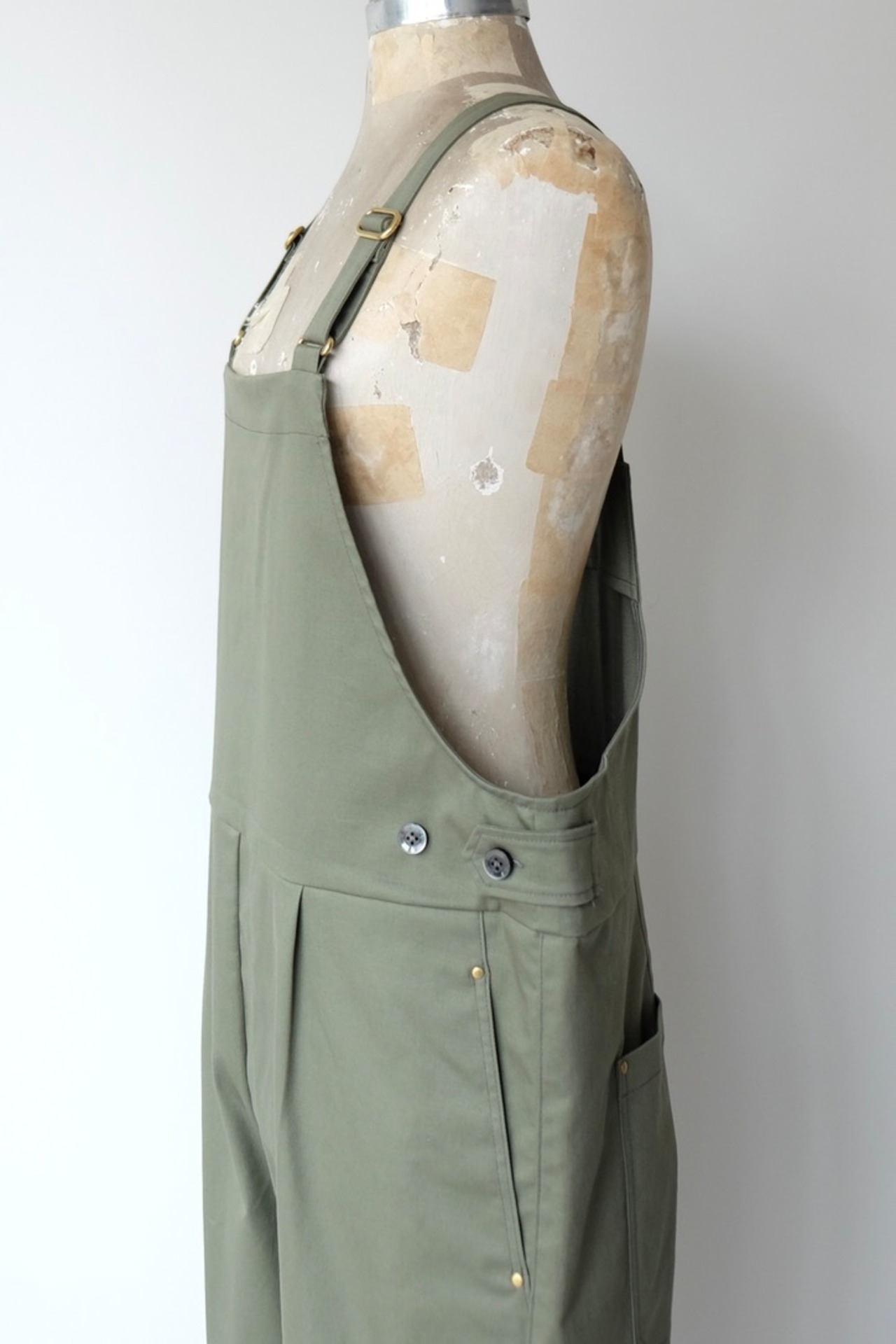 【suie】Overall／オーバーオール（カーキ）