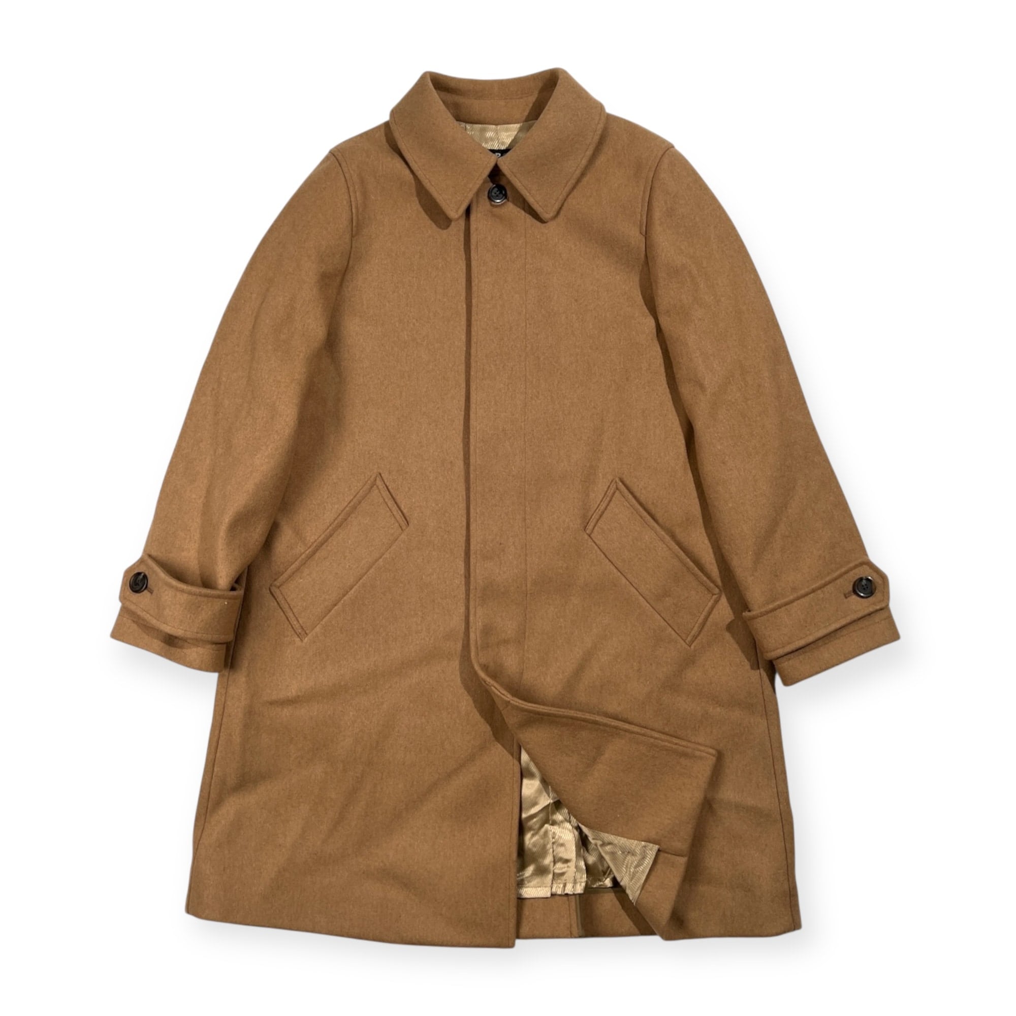 80s made in England ウール.カシミヤガウンコート/古着 | PAY ID