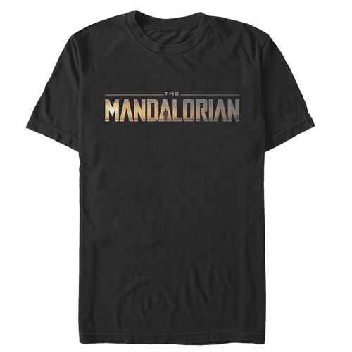 スター・ウォーズ Tシャツ Star Wars The Mandalorian Silhouette Logo Black