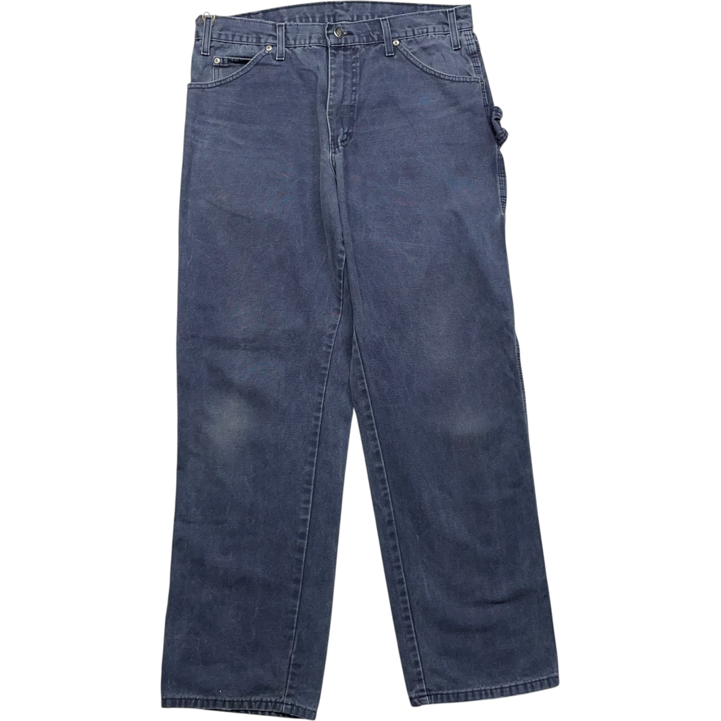 《実寸W34L31》Dickies ディッキーズ ワークパンツ ペインターパンツ ネイビー no.9017