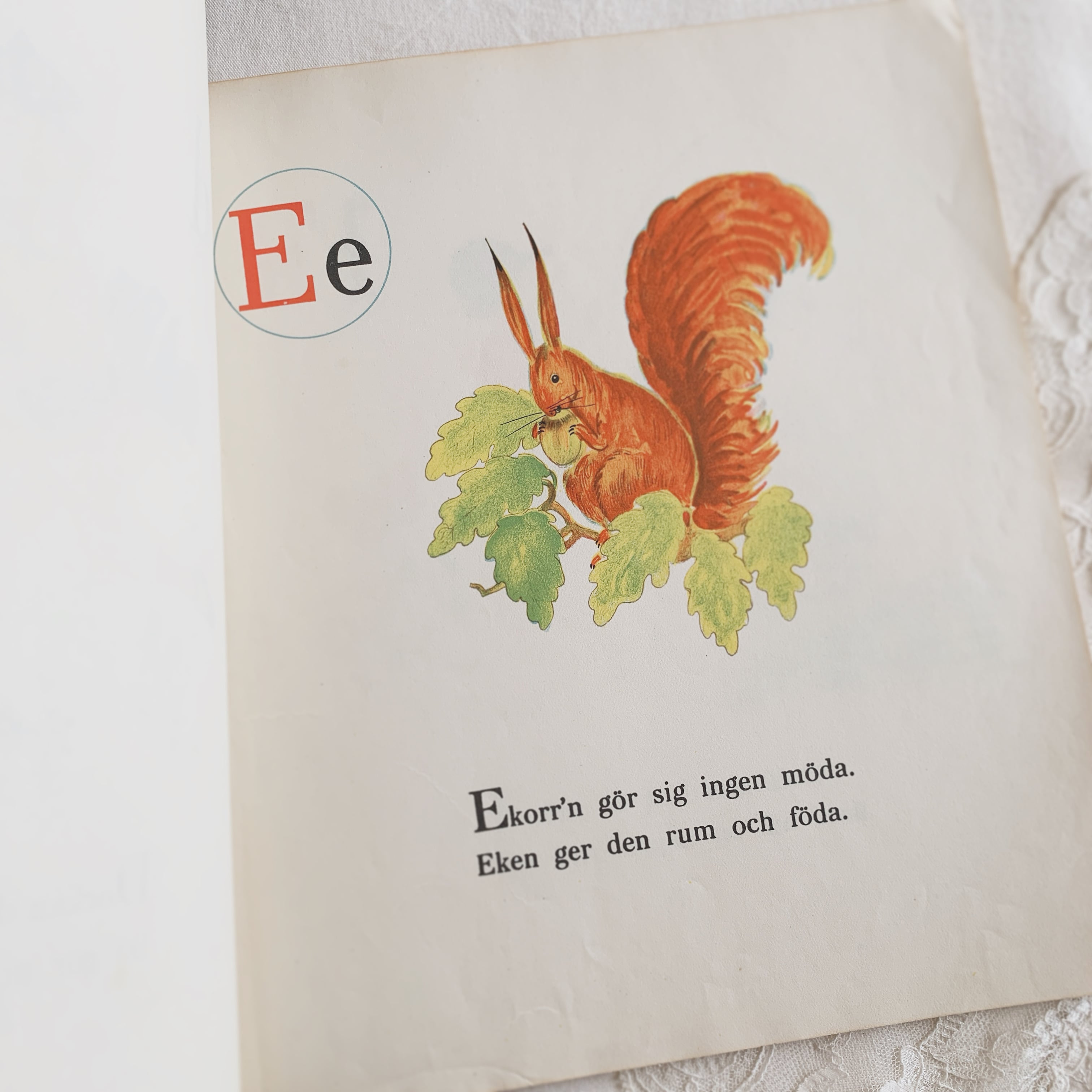 1920's-1940'北欧s スウェーデンのアルファベット絵本 ABC-bok