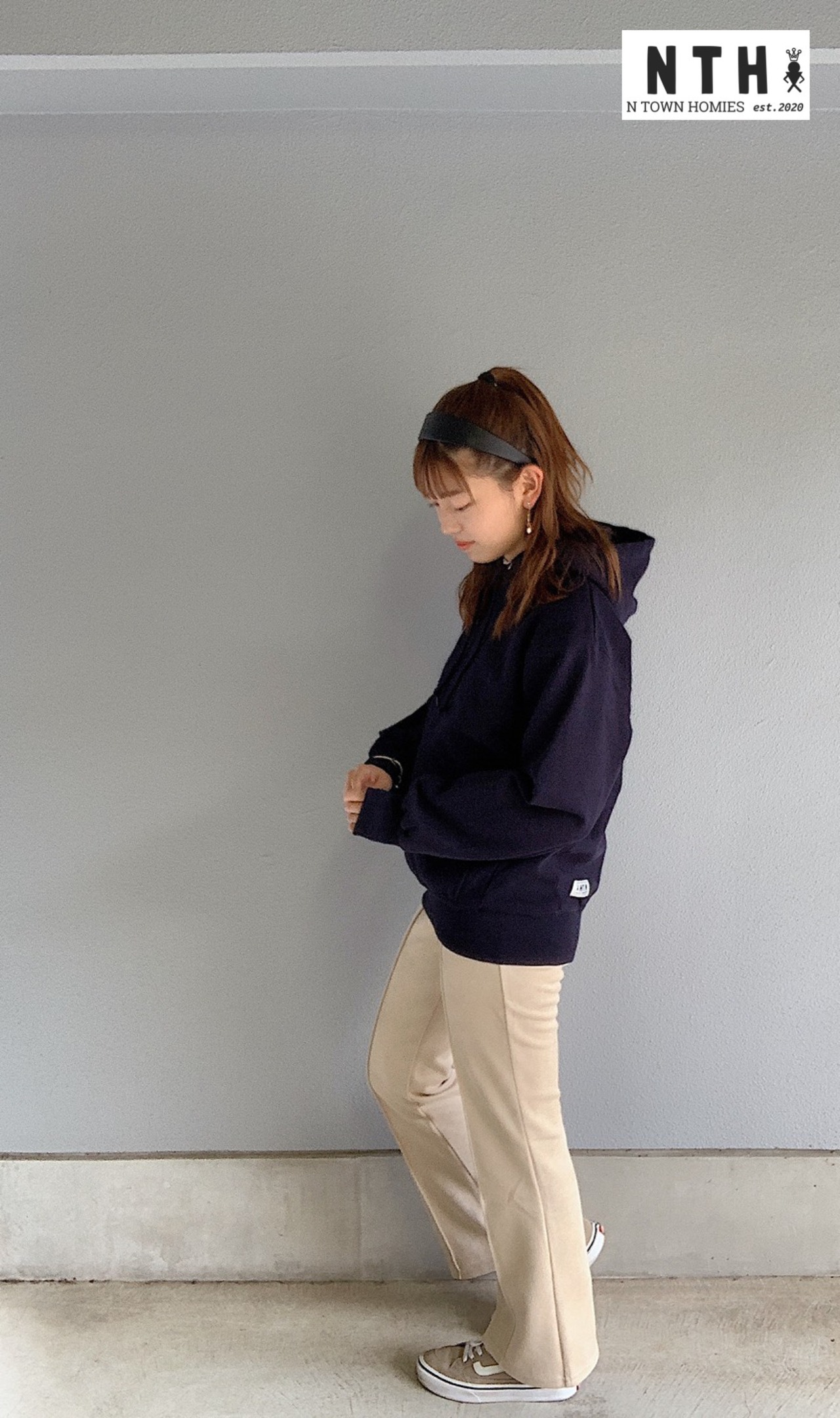 2020 A/W “HOODIE” colour Navy×Orange - 4