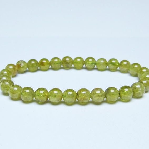 ツァボライト ブレスレット 7mm 一点物 メール便可 111-49772