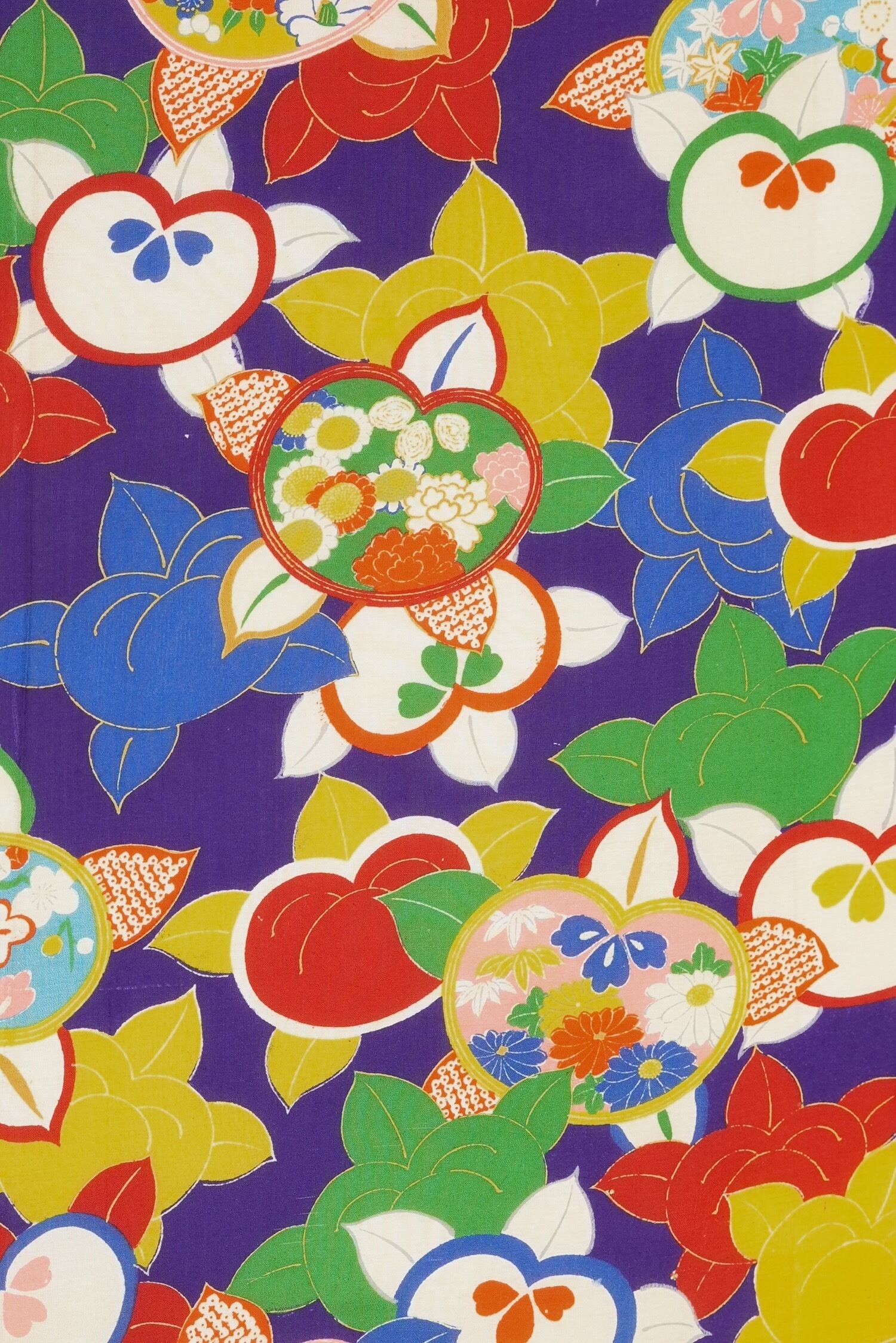 希少　アンティーク　レトロ　ヴィンテージ　ビンテージ　尾州生地　リメイク　nZ 3726G10 正絹 はぎれ 古布 アンティーク着物 ヴィンテージ生地