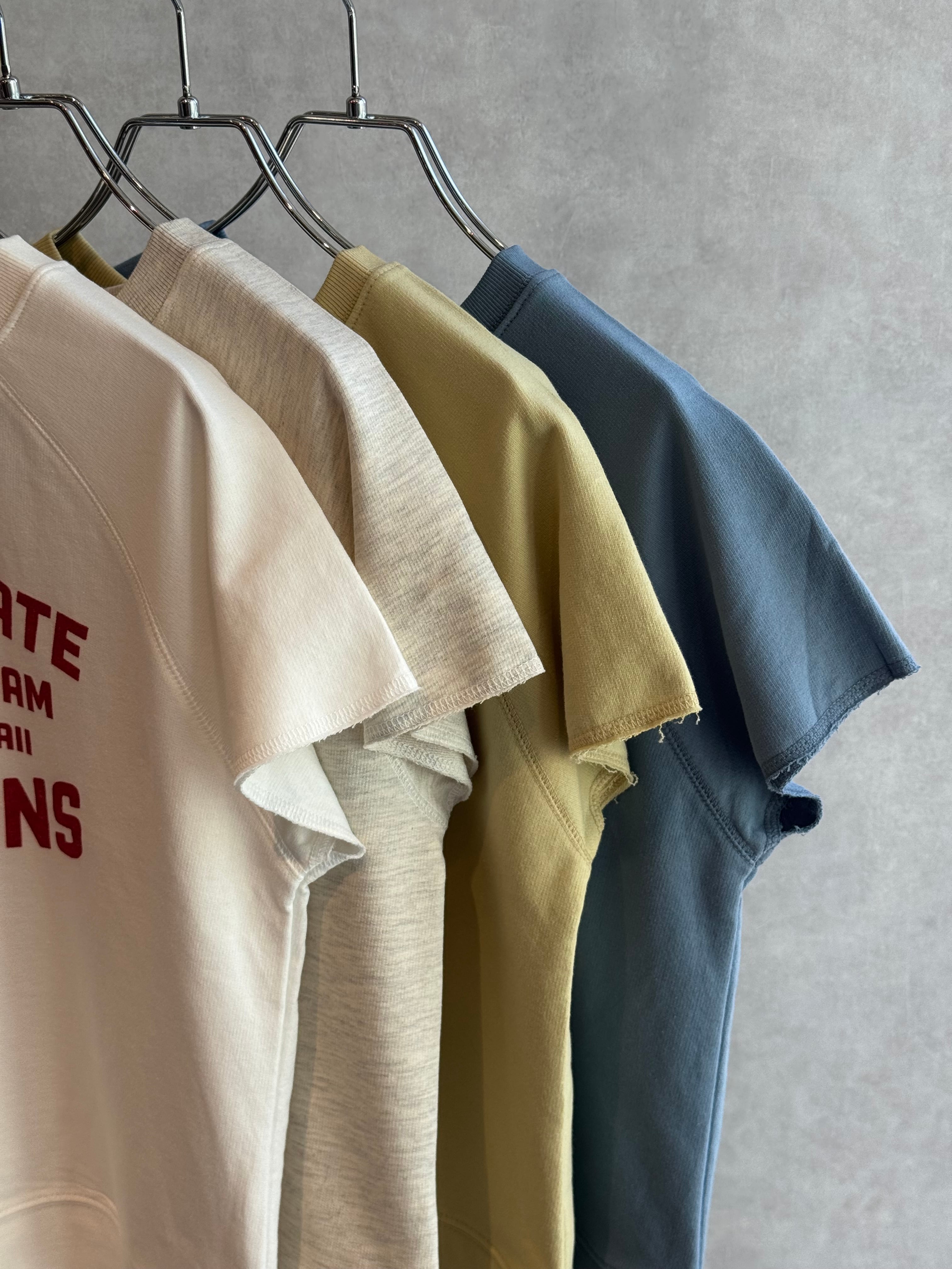 cutoff french sleeve T-shirt
