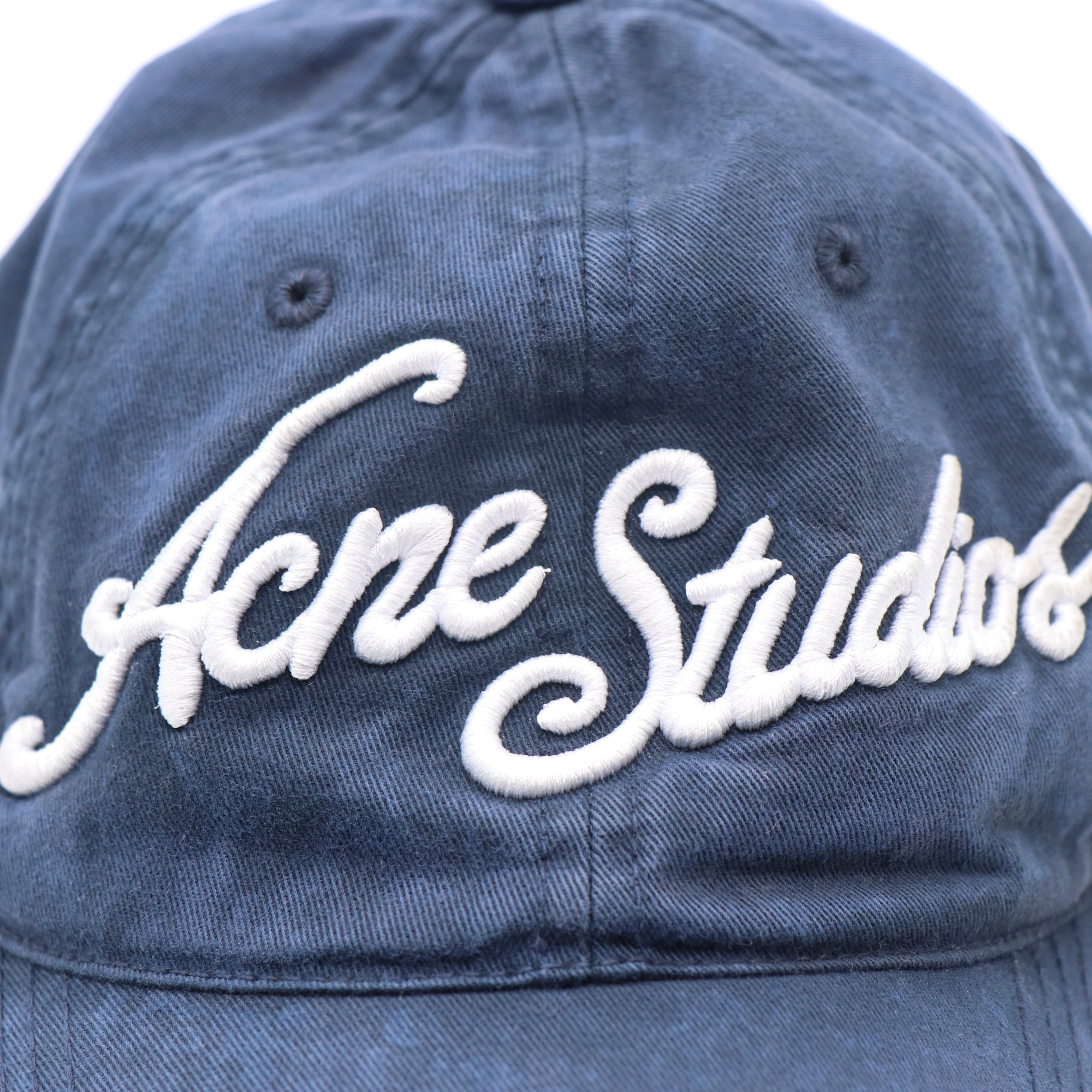 現行品】Acne Studios ロゴ キャップ コットン ブルー アクネ