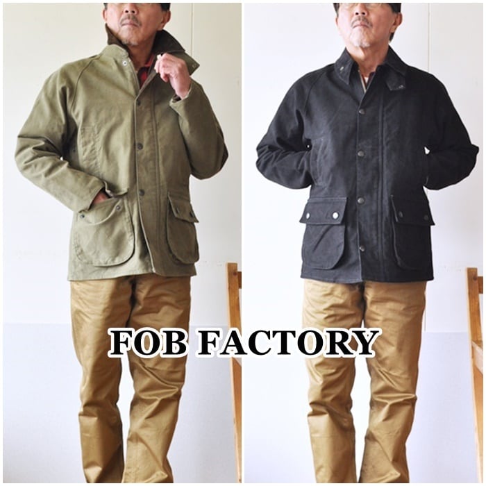 【美品】FOBFACTORY ライディングジャケット モールスキンコーデュロイ