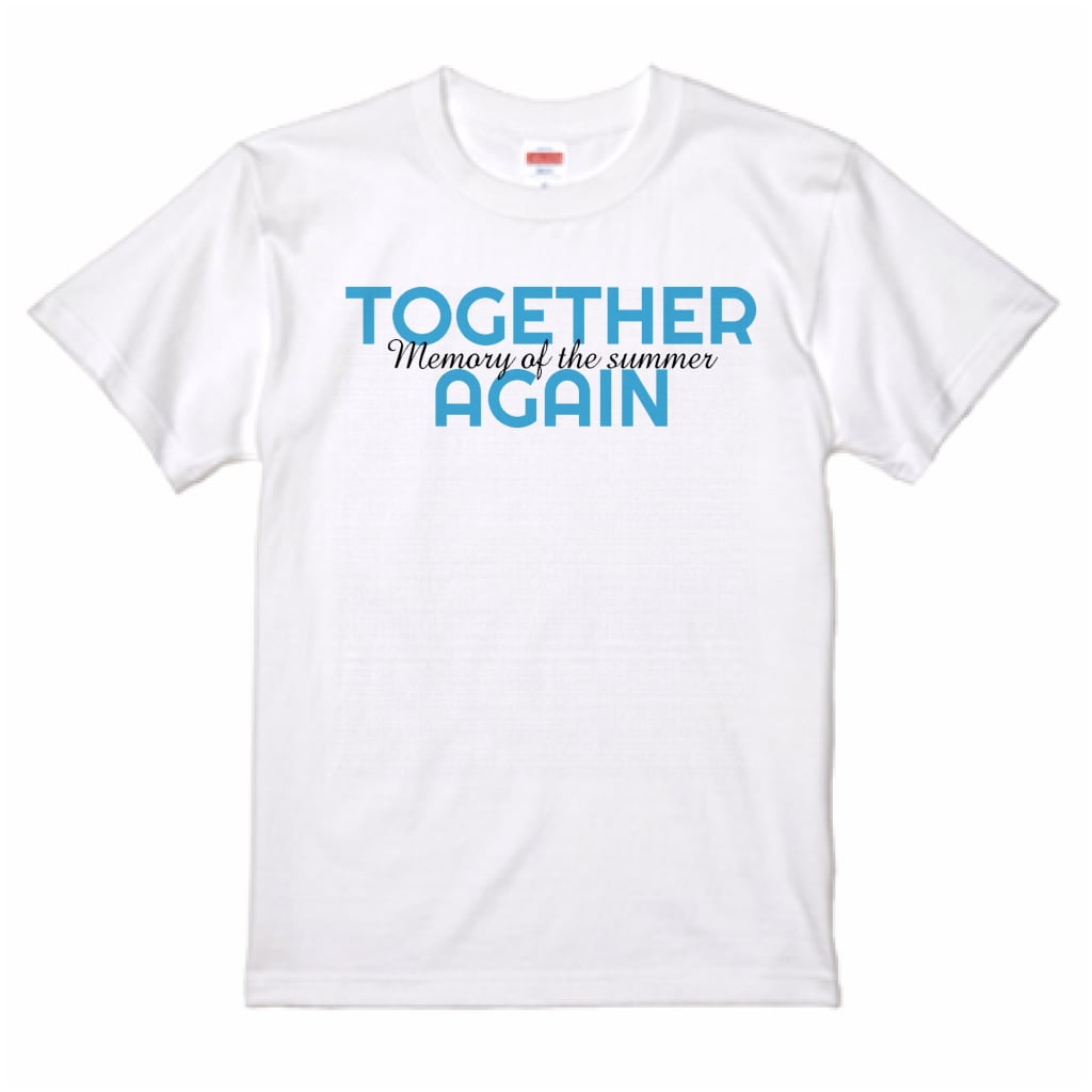 シンプルロゴ入りTシャツ ひと夏の思い出 ホワイト 男女兼用