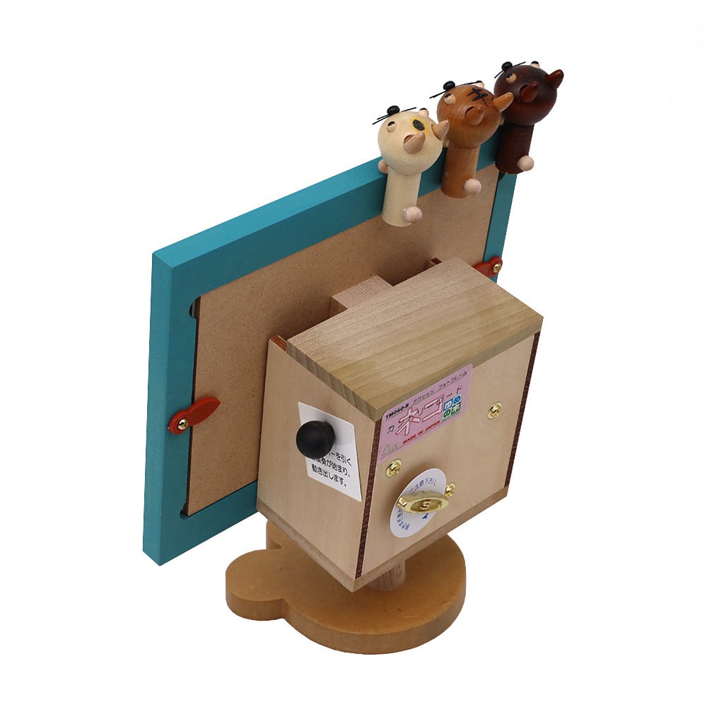アクションフォトフレーム 猫（18弁） | オルゴールショップ「ゆめの木」