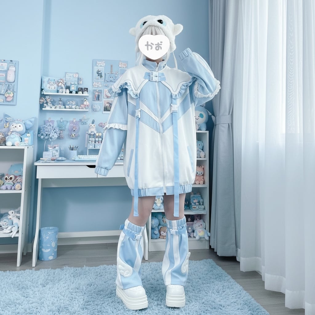 美品☆天使界隈ジャージ3点セット☆ PSYNYXX.by天使界隈ジャージ3点セット | 韓国系ユニセックスTHICC