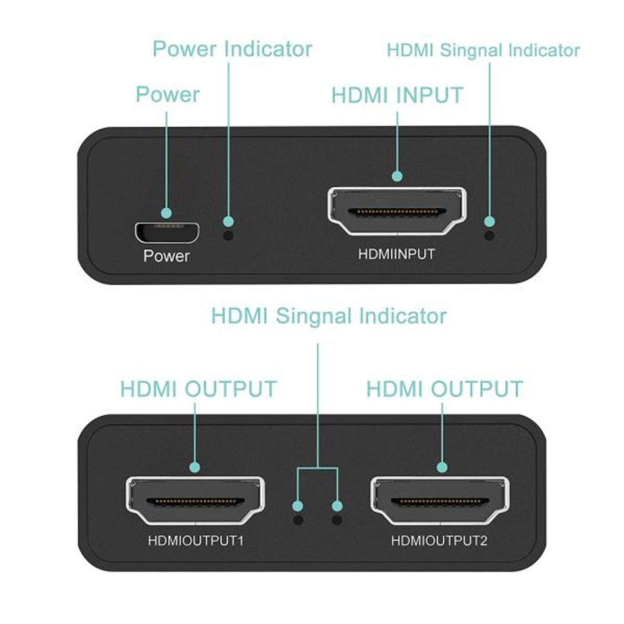 Formosa Japan HDMI 分配器 スプリッター 入力1 出力2 IF-HDMI1TO2-BK