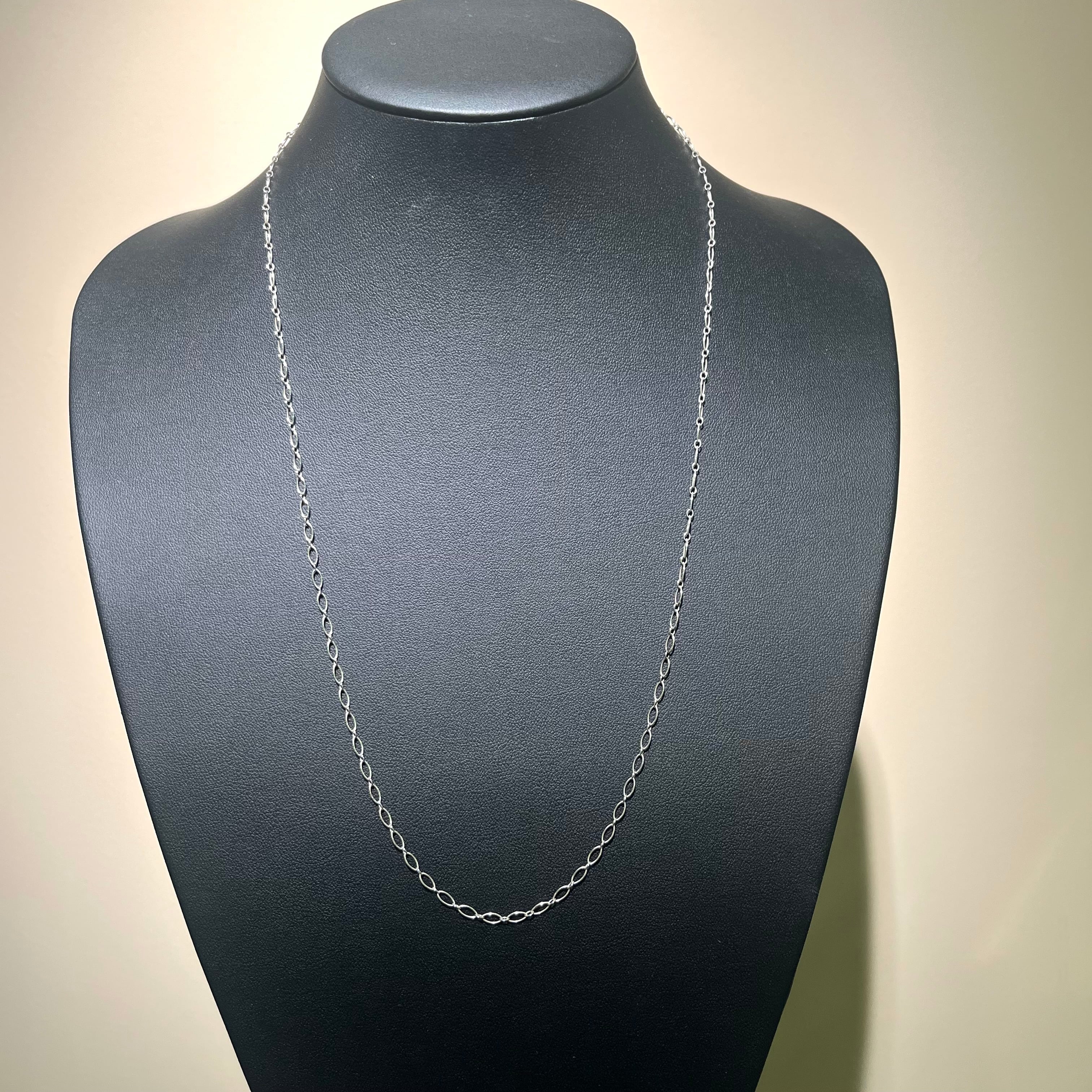 TIFFANY & Co】2992 ロングオーバルチェーン ネックレス 62cm シルバー
