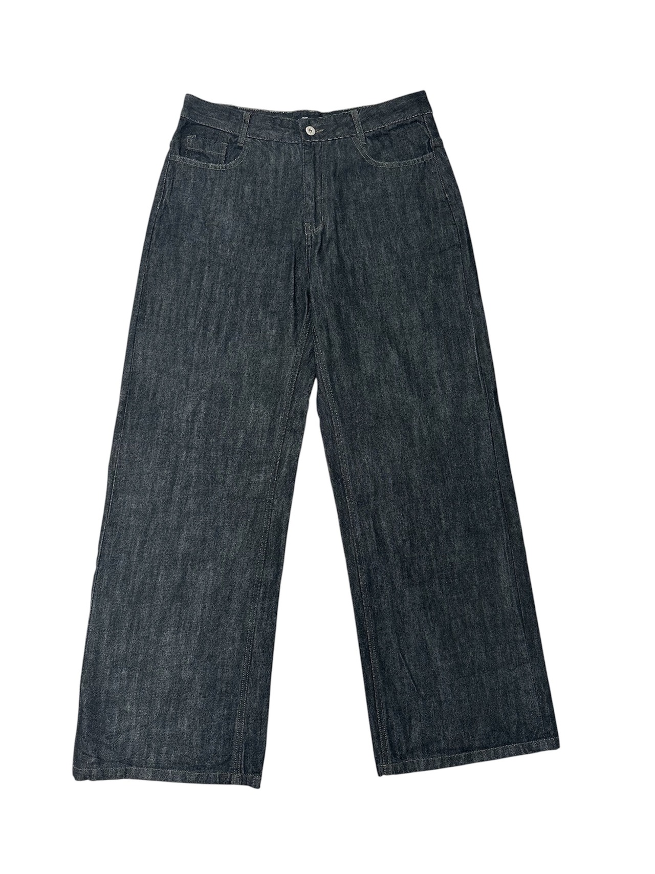 Urban Black Wide Straight Denim