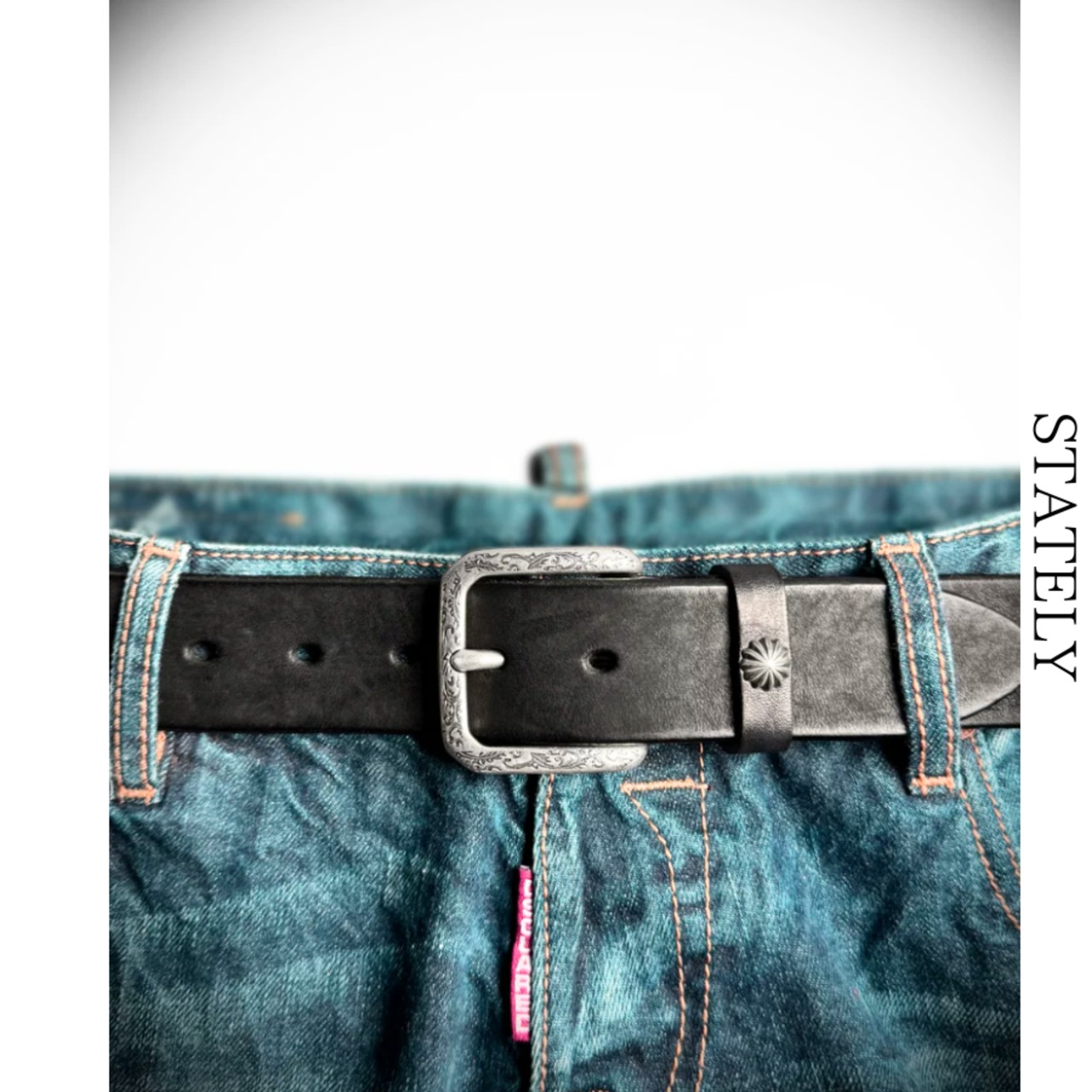 Vintage Buckle レザーベルト/3color_A09・画像11