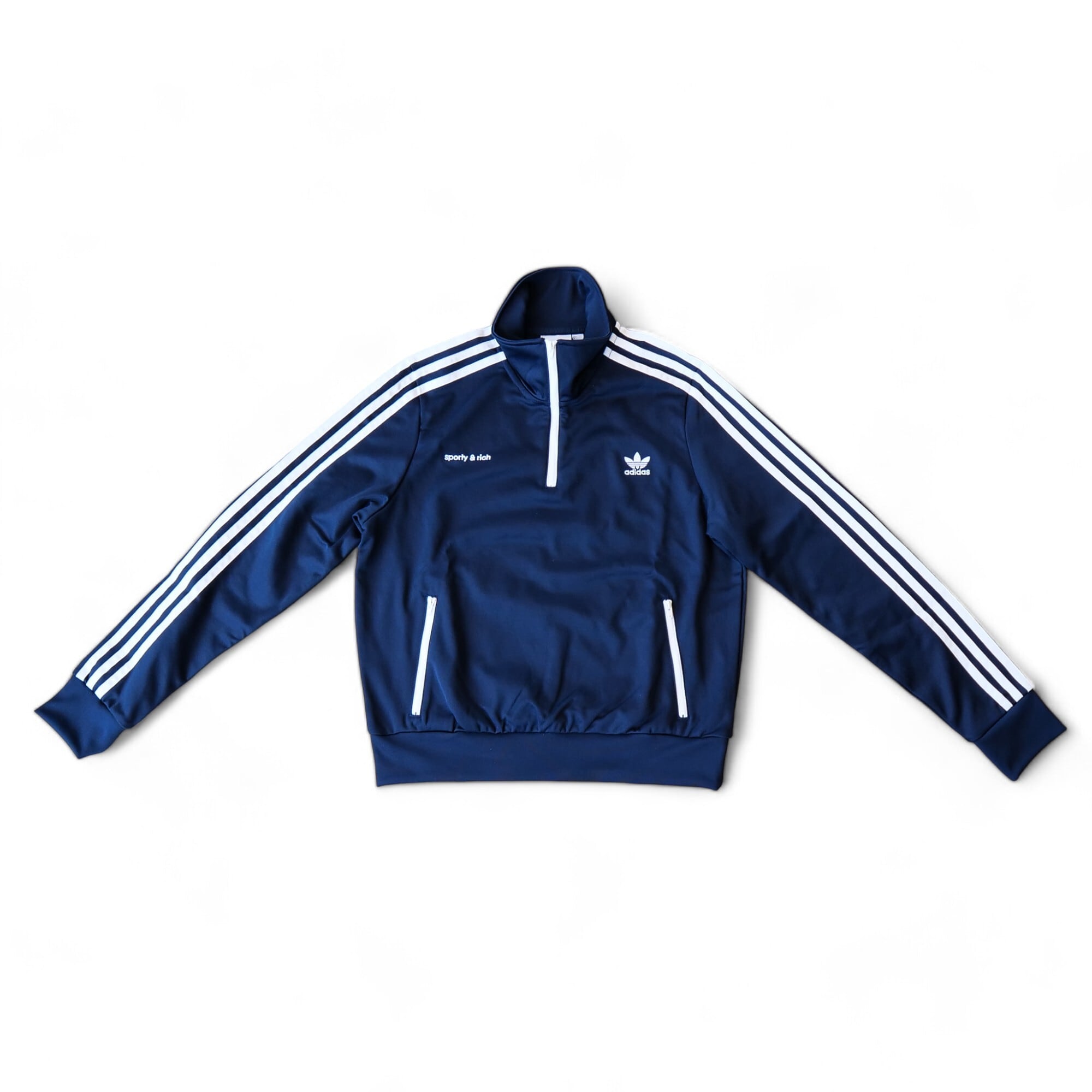 adidas アディダス sporty&rich ハーフジップ スリーストライプ adidas アディダス sporty&rich ハーフジップ スリーストライプ