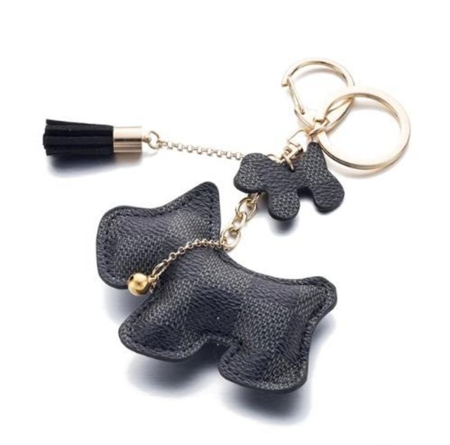 IPARAM　ファッション　かわいい　財布　pu　犬　車　キーアクセサリー　バッグアクセサリー　SKU-IPA-183-black