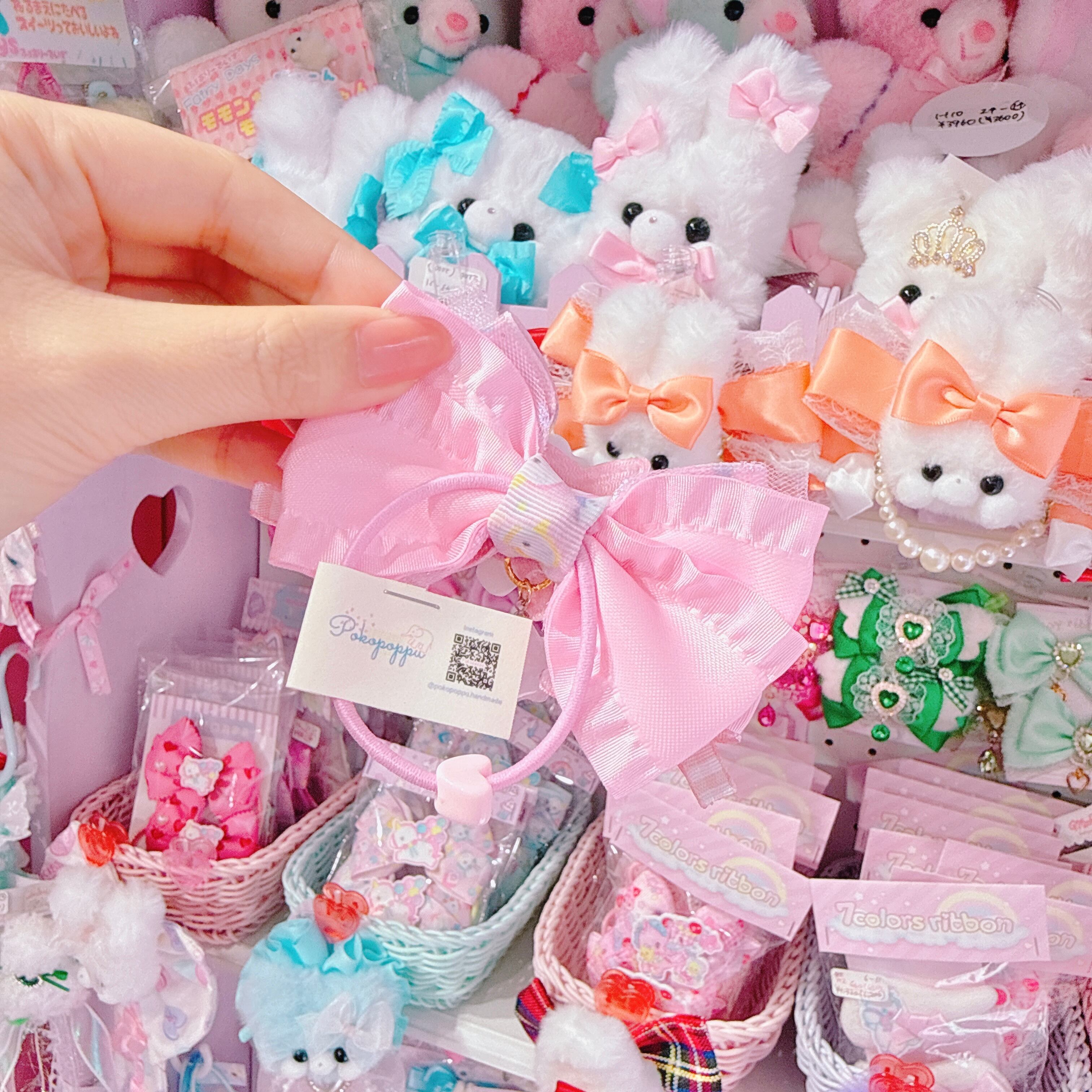 【S5】5-10 18cmリボンヘアゴム