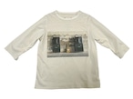 21SS デラヴェリネン7分袖Tシャツ / Cotton delave linen three quarter sleeve T-shirts