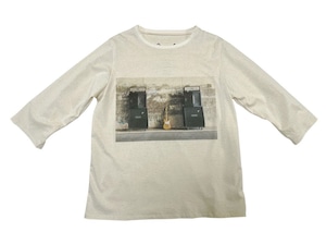 21SS デラヴェリネン7分袖Tシャツ / Cotton delave linen three quarter sleeve T-shirts