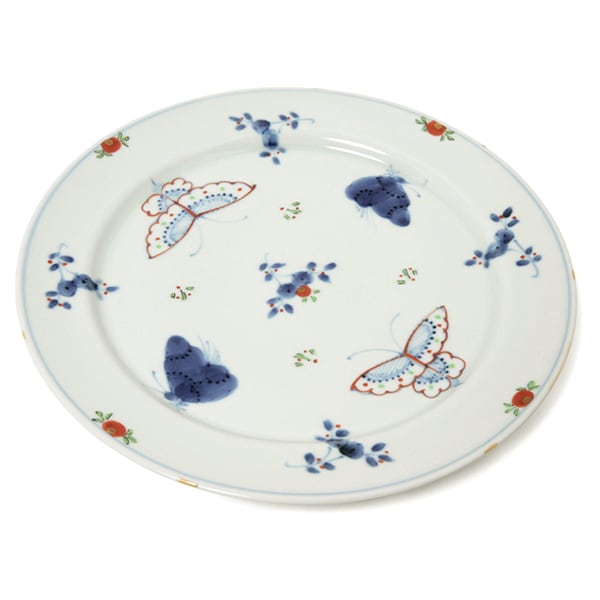 天啓花蝶　8寸　段付丸皿　5枚セット 天啓花蝶段付8寸丸皿 | 福珠窯ファクトリーショップ