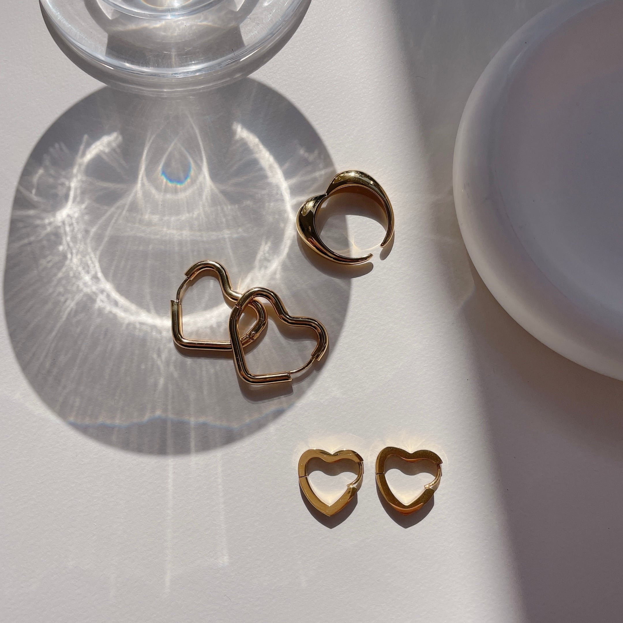 ステンレスぷっくりハートリング | HOTARU