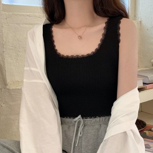 へそ出し ニット タンクトップ レディース 春夏秋 インナー トップス きれいめ 大人 かわいい 肌見せ おしゃれ カジュアル ショート丈 大人可愛い 大人女子