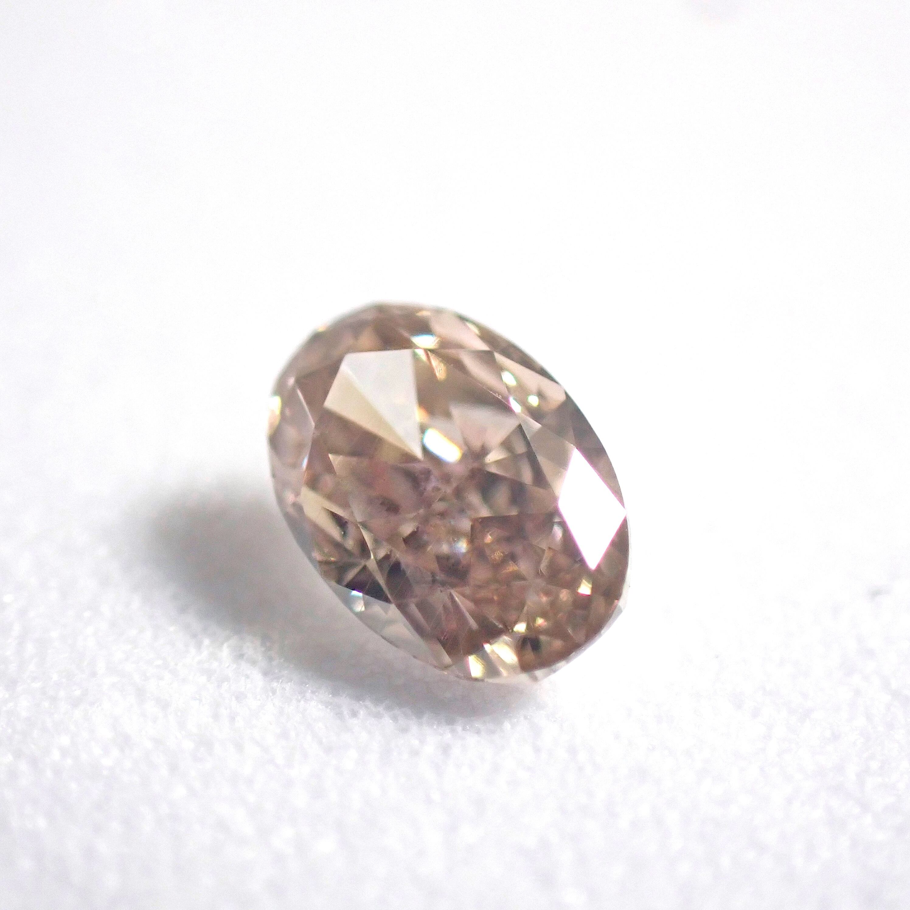 特価】 0.268ct Fancy Pink Brown オーバルシェイプ ピンク 特価】 0.268ct Fancy Pink Brown オーバルシェイプ ピンク