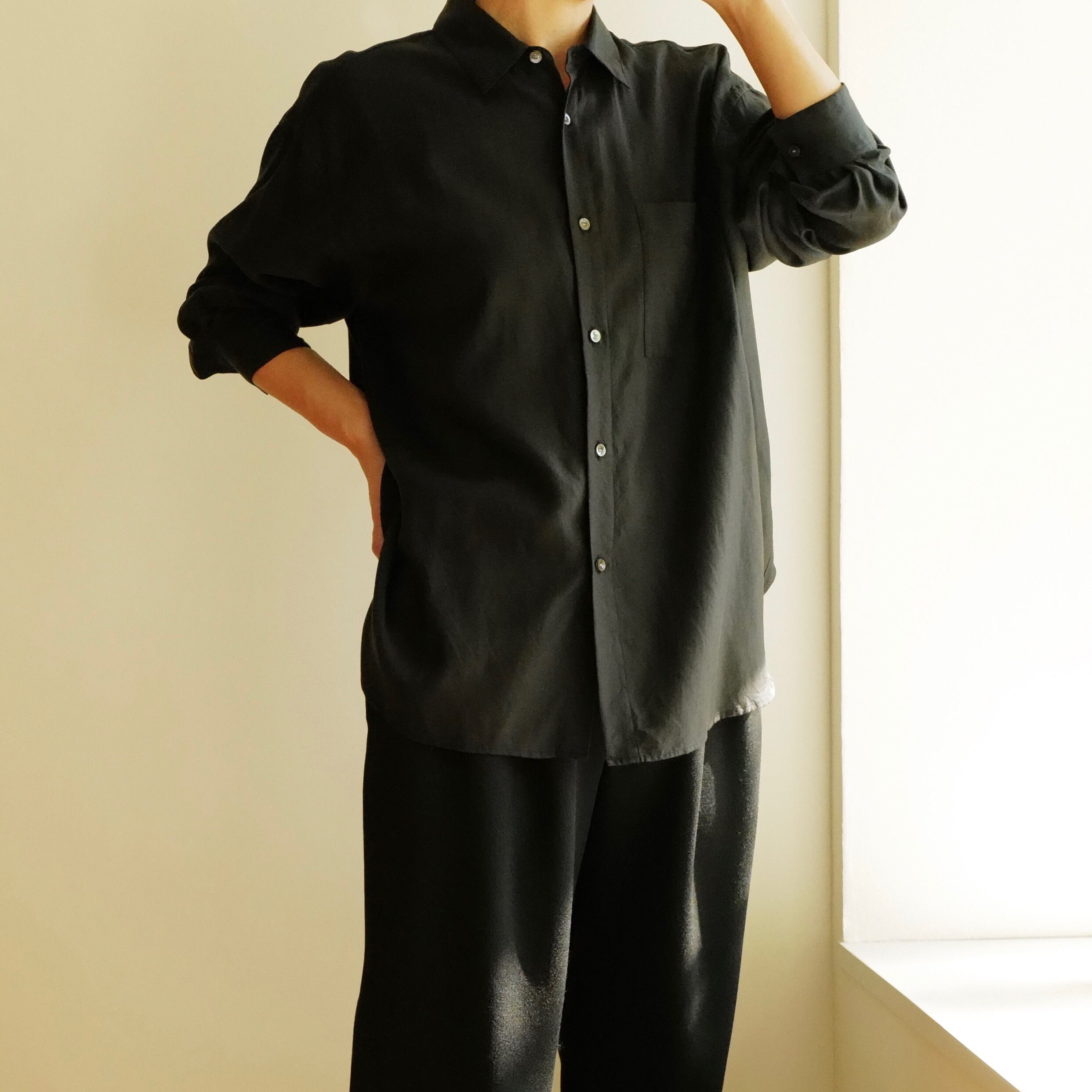 WIRROW｜Cupro cotton regular collar shirt | HJ GALLERY