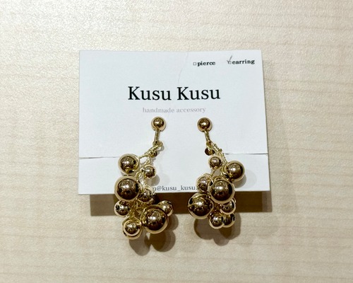 フープ小枝　イヤリング　(A43-1)1