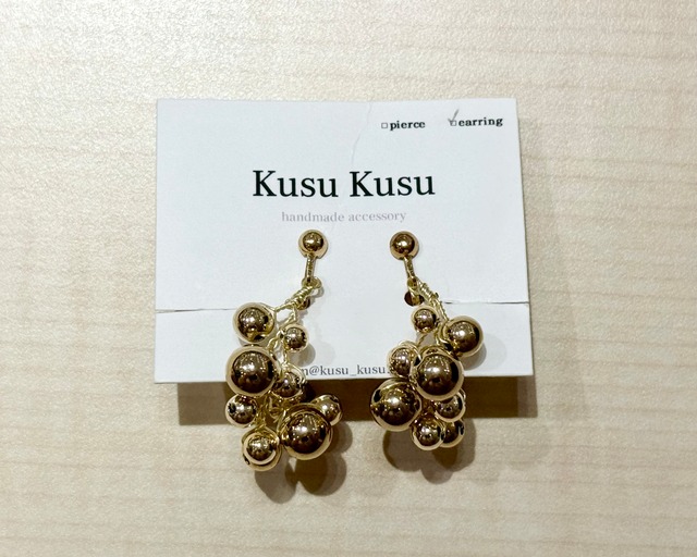 フープ小枝　イヤリング　(A43-1)1