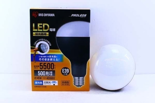 ●【未使用】IRIS OHYAMA/アイリスオーヤマ LDR45D-H-E39 LED電球 昼光色 45W 防雨型 工具【10608810】