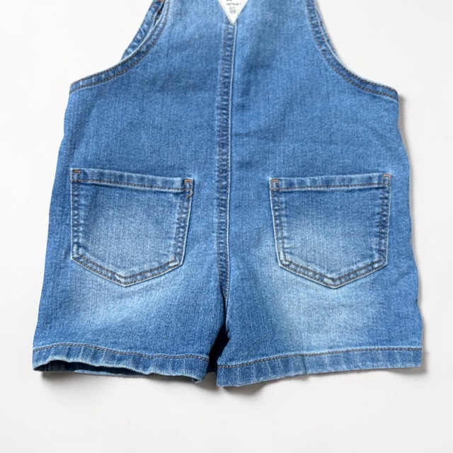 【KIDS】OshKosh Denim Short Overalls with Floral Embroidery size: 2T