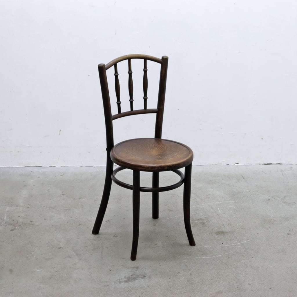 ヴィンテージ FISCHEL チェコスロバキア ビーチ材 ベントウッド チェア ダイニング アンティーク RCT24180