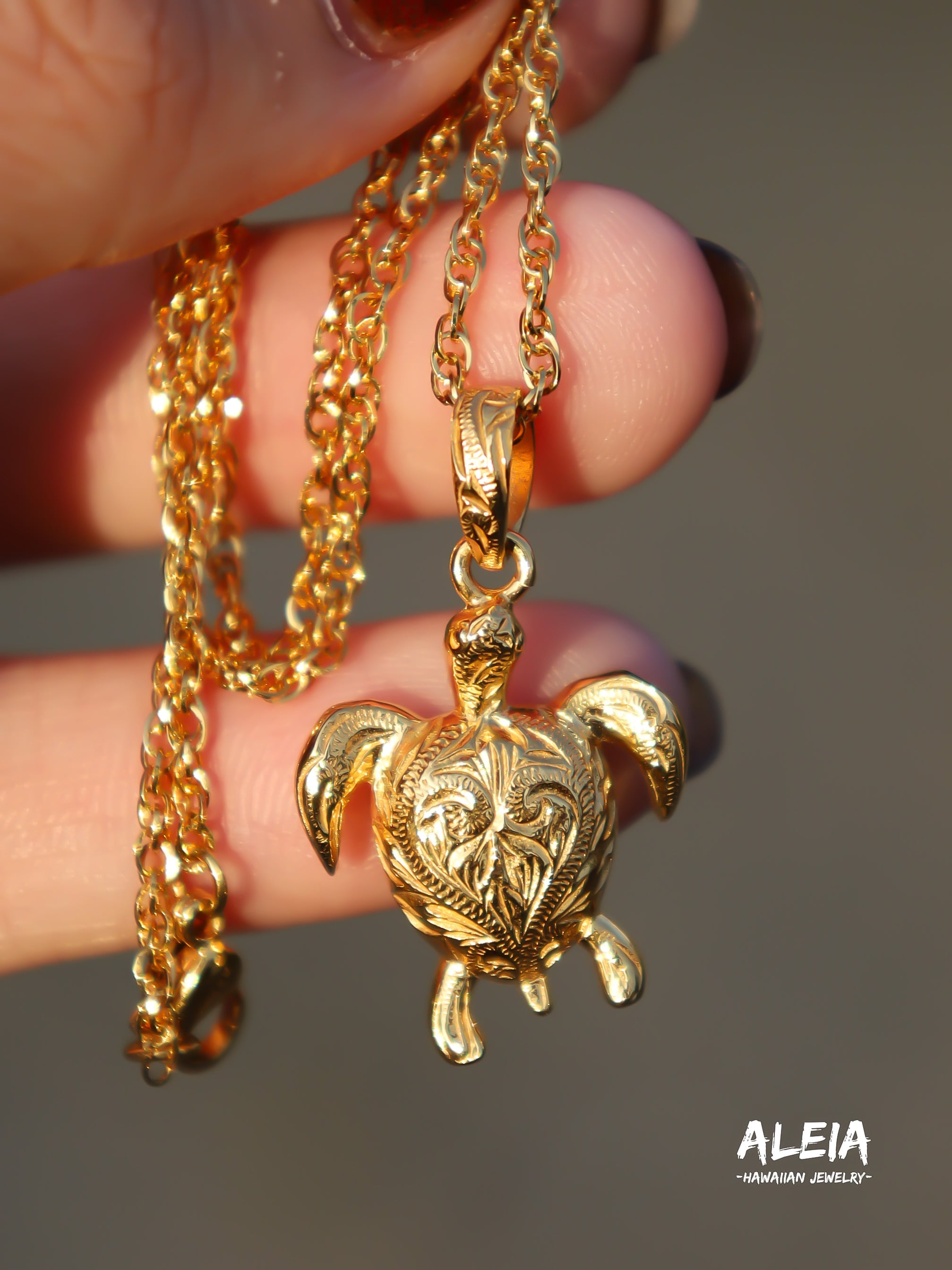 Honu necklace [316L] ハワイアンジュエリー | ALEIA【Hawaiian