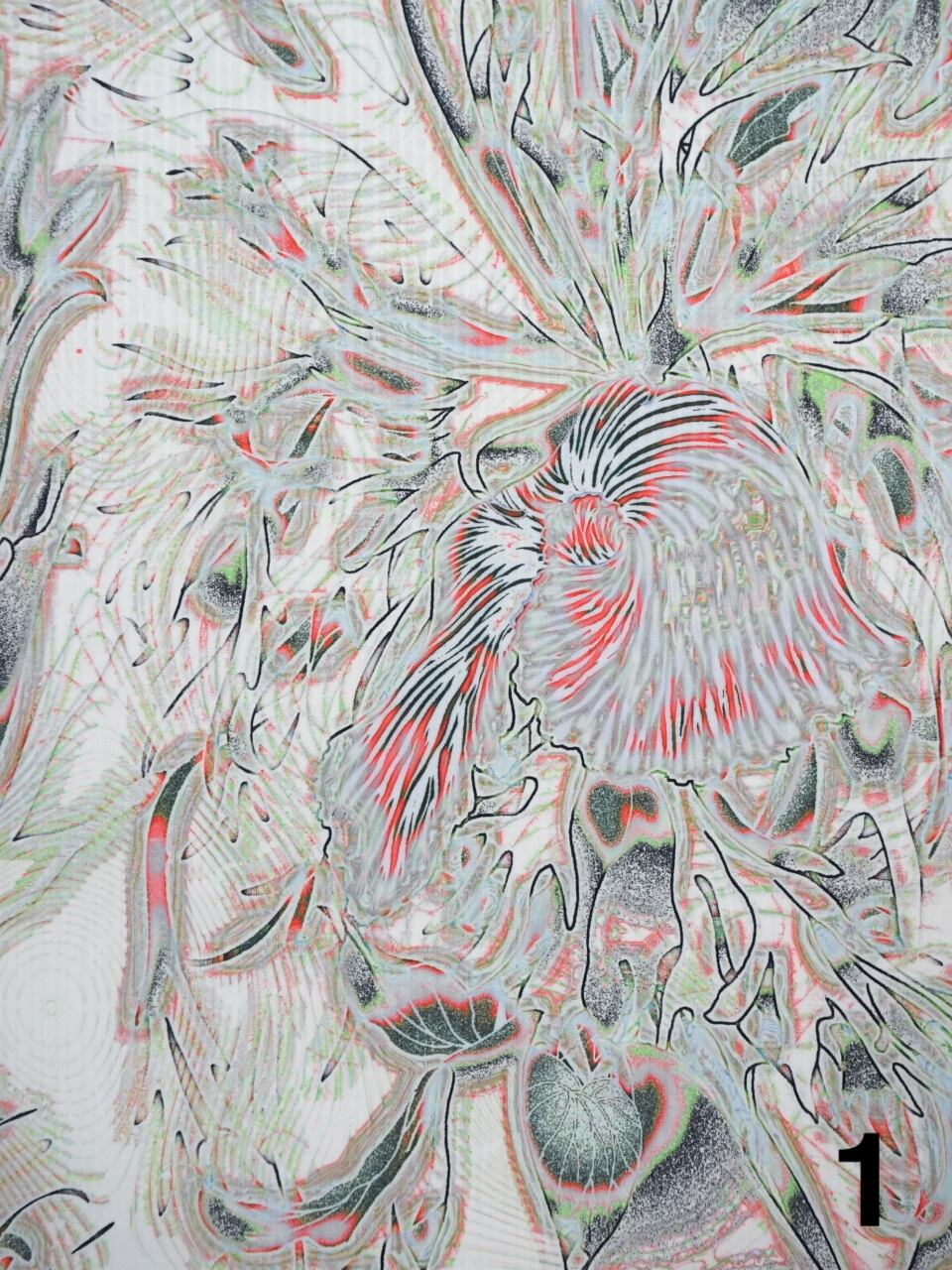 受注商品】Rumi Rockキモノ「ビカクシダ」 [ A1647 A1564 A1563 A1566