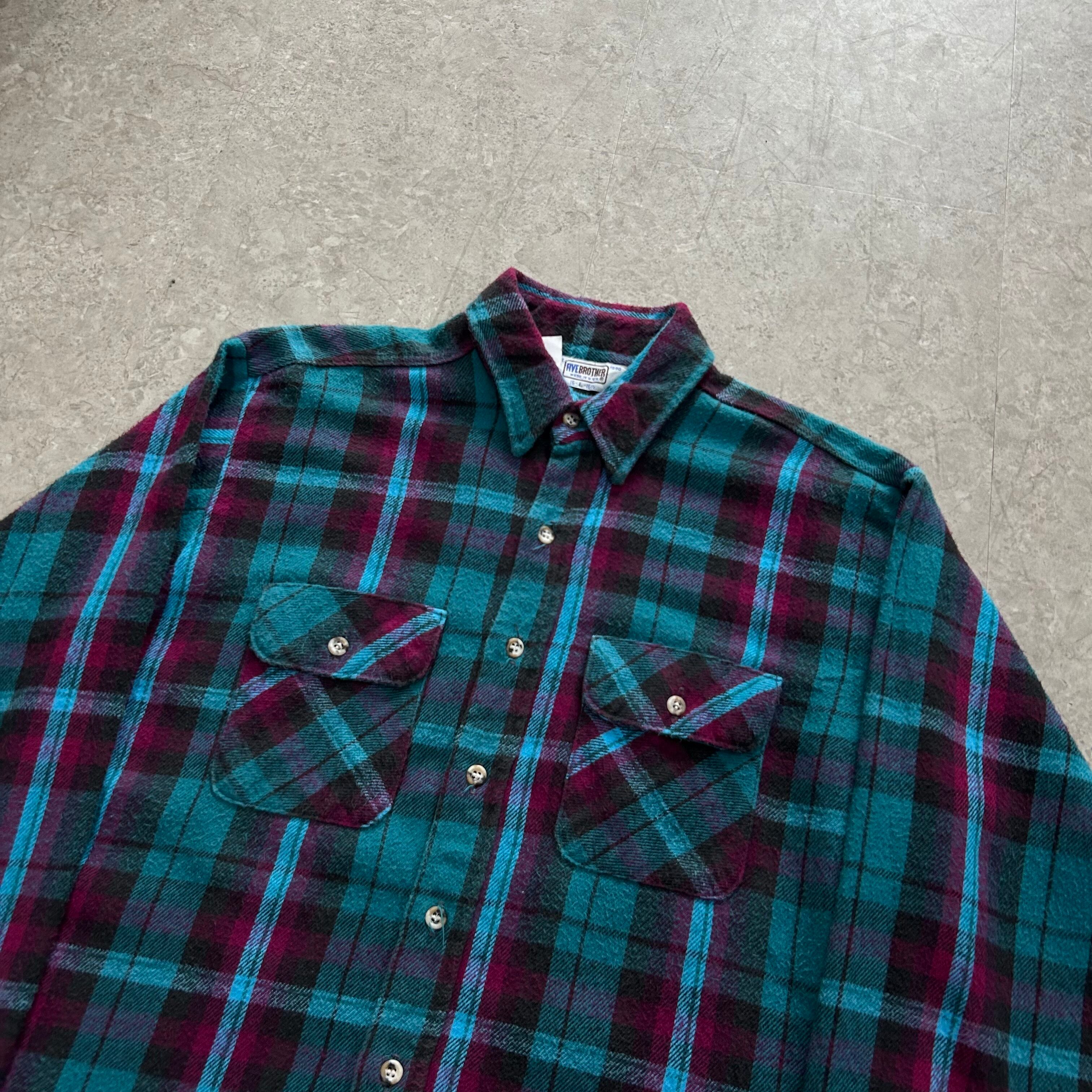 80s FIVE BROTHER heavy flannel shirt【仙台店】 | What'z up