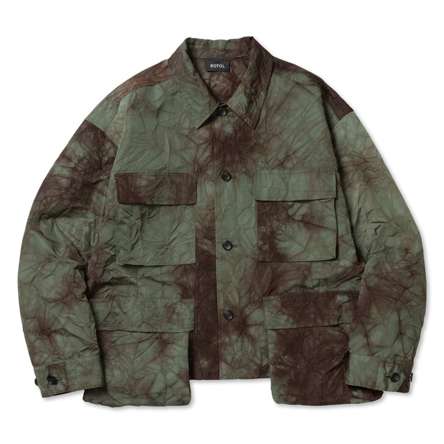 ROTOL / MARBLE DYE SHORT BDU JACKET(OLIVE)