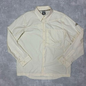 90s 00s NIKE ACG テックシャツ 幾何学 ライトイエロー