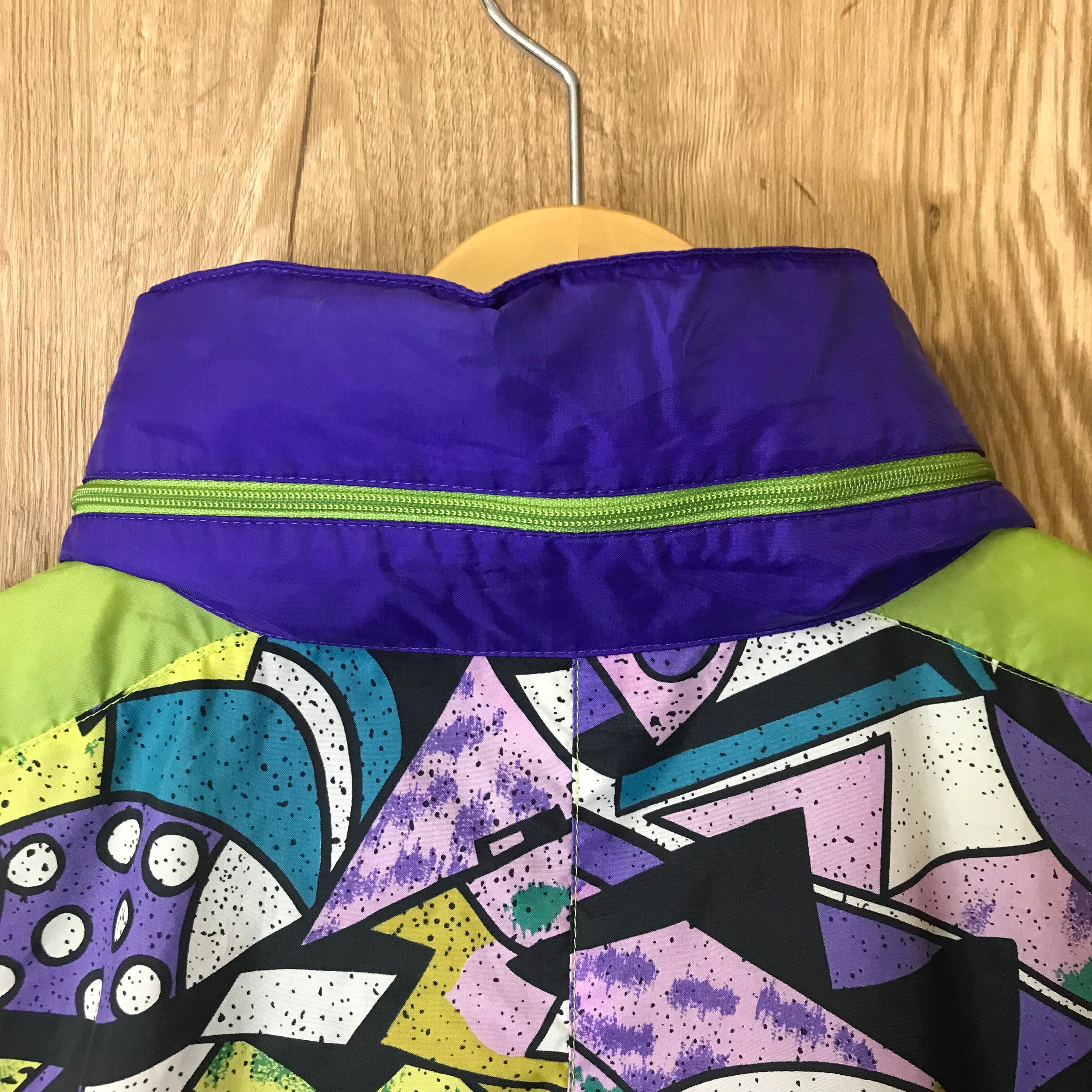 ☆90s VINTAGE active ナイロンジャケット フード収納付き メンズL