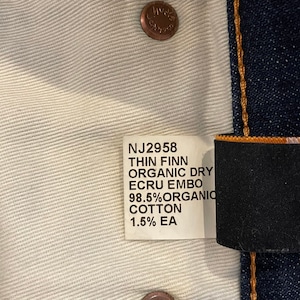 【Nudie Jeans】イタリア製 デニム Thin Finn シンフィン W30 L32 テーパード ジーンズ ヌーディージーンズ