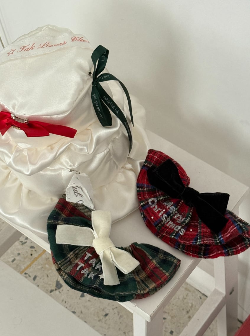 予約【tak!tak!tak!tak!】Winter Tartan Check Series Cape (2color)