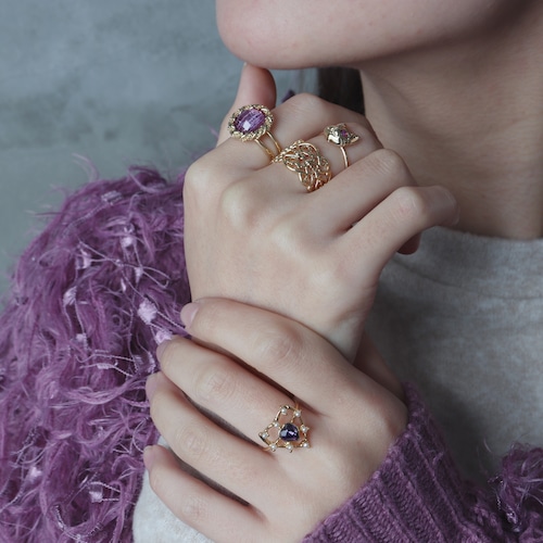 SET RINGS || 【通常商品】 NEW YEAR 3 GOLD RING SET 6 || 3 RINGS || GOLD || FAL008