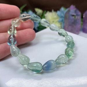 5.しずく型☆フローライト ブレスレット